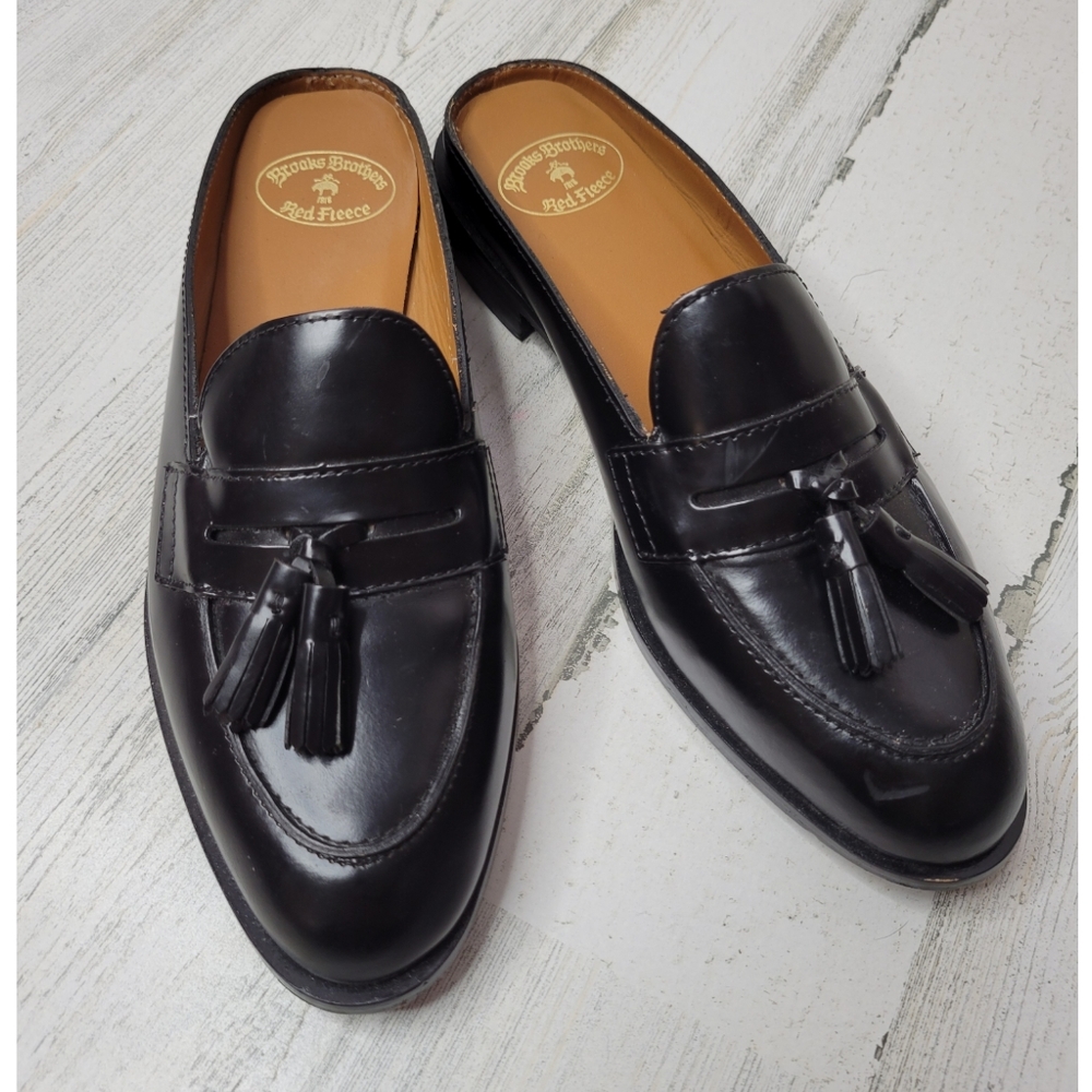 Brooks Brothers Black Tassel Loafers